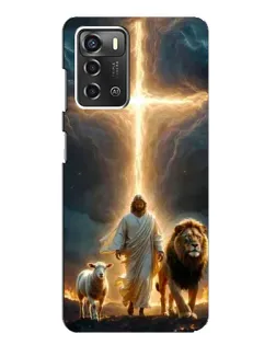 Чехол для ZTE Blade A52 с картинкой «Лев Иуды и Свет» Чехол для ZTE Blade A52 с картинкой «Лев Иуды и Свет»