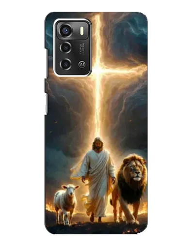 Чехол для ZTE Blade A52 с картинкой «Лев Иуды и Свет»