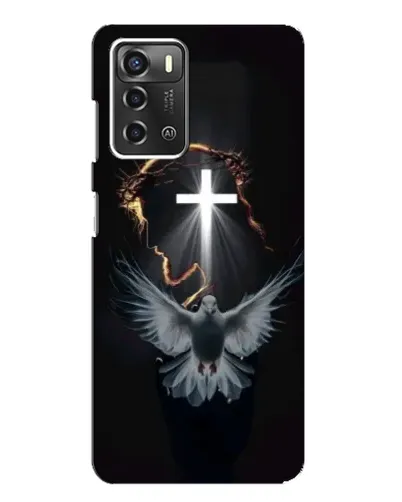Чехол для ZTE Blade A52 с картинкой «Голубь и Свет»