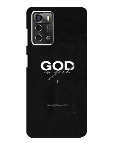 Чехол для ZTE Blade A52 с картинкой «GOD — Бог над всем»
