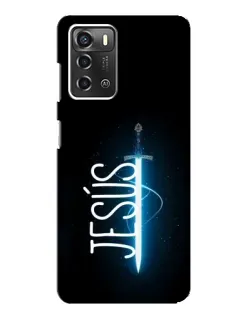Чехол для ZTE Blade A52 с картинкой «Меч Духа Jesus»