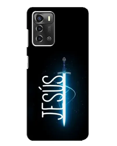 Чехол для ZTE Blade A52 с картинкой «Меч Духа Jesus»