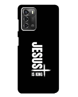 Чехол для ZTE Blade A52 с картинкой «Вертикаль веры Jesus»