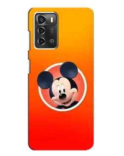 Чехол для ZTE Blade A52 с картинкой «Mickey в круге»