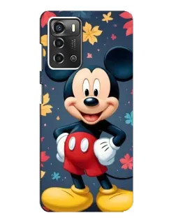 Чехол для ZTE Blade A52 с картинкой «Осенний Mickey Mouse»