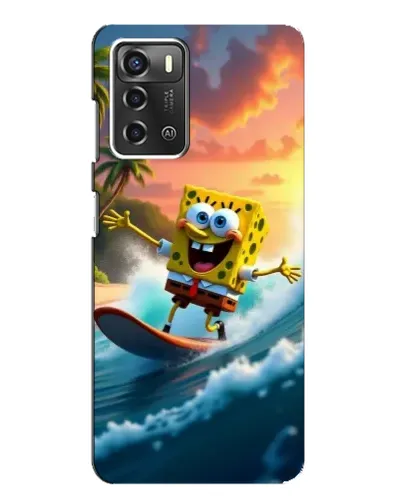 Чохол для ZTE Blade A52 з картинкою «Губка Боб серфінгіст» Чохол для ZTE Blade A52 з картинкою «Губка Боб серфінгіст»