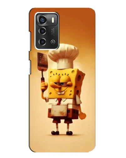 Чохол для ZTE Blade A52 з картинкою «Губка Боб кухар» Чохол для ZTE Blade A52 з картинкою «Губка Боб кухар»