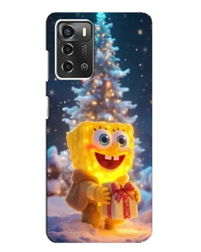 Чохол для ZTE Blade A52 з картинкою «Різдвяний Спанч Боб» Чохол для ZTE Blade A52 з картинкою «Різдвяний Спанч Боб»