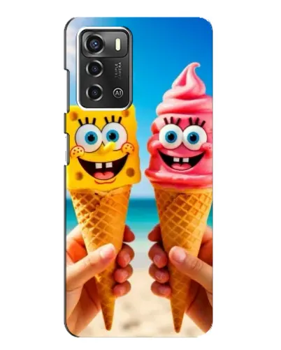 Чохол для ZTE Blade A52 з картинкою «Спанч Боб морозиво» Чохол для ZTE Blade A52 з картинкою «Спанч Боб морозиво»