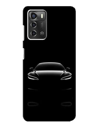 Чохол для ZTE Blade A52 з картинкою «Силует Tesla Night»
