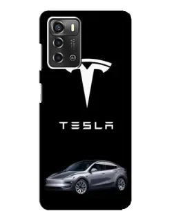 Чохол для ZTE Blade A52 з картинкою «Tesla Model Y»