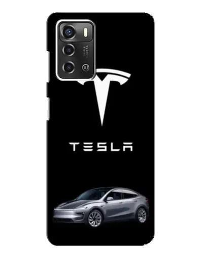 Чохол для ZTE Blade A52 з картинкою «Tesla Model Y»