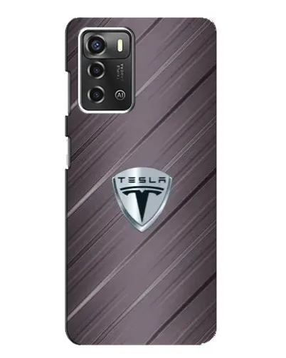 Чохол для ZTE Blade A52 з картинкою «Металева текстура Tesla»