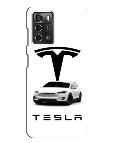 Чохол для ZTE Blade A52 з картинкою «Tesla White Style»
