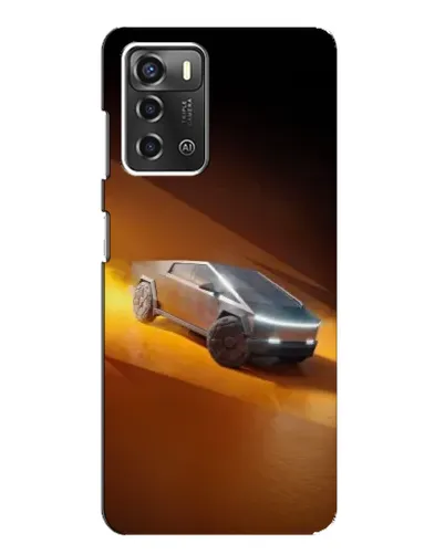 Чохол для ZTE Blade A52 з картинкою «Cybertruck у пустелі»