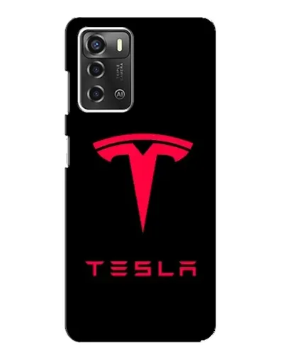 Чохол для ZTE Blade A52 з картинкою «Tesla Red Logo»