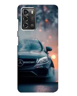 Чохол для ZTE Blade A52 з картинкою «Mercedes — нічне місто»