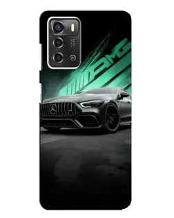Чохол для ZTE Blade A52 з картинкою «Темний Mercedes AMG»