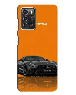 Чохол для ZTE Blade A52 з картинкою «Помаранчевий Mercedes AMG»