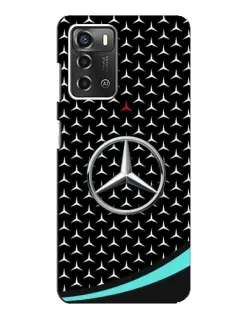 Чохол для ZTE Blade A52 з картинкою «Mercedes — бірюзовий акцент»