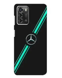 Чехол для ZTE Blade A52 с картинкой «Спортивные линии Mercedes»