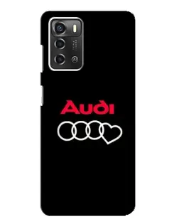 Чохол для ZTE Blade A52 з картинкою «Логотип Audi Heart»