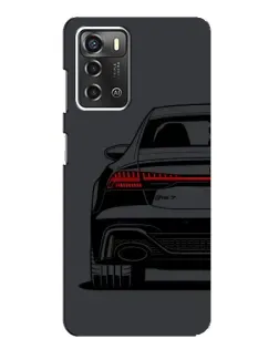 Чохол для ZTE Blade A52 з картинкою «Задня частина Audi — арт»