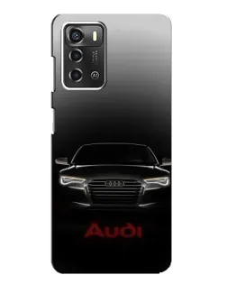Чохол для ZTE Blade A52 з картинкою «Audi — градієнтний контур»