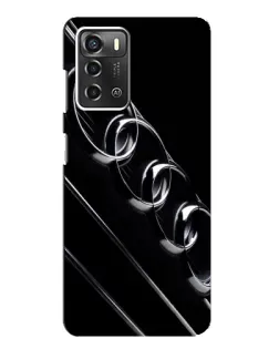 Чохол для ZTE Blade A52 з картинкою «Audi — абстрактні кільця»