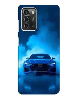 Чохол для ZTE Blade A52 з картинкою «Audi — блакитна енергія»