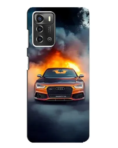 Чохол для ZTE Blade A52 з картинкою «Audi у вогняному диму» Чохол для ZTE Blade A52 з картинкою «Audi у вогняному диму»