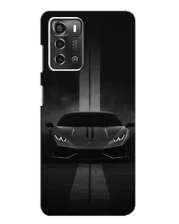 Чохол для ZTE Blade A52 з картинкою «Lamborghini симетрія доріг»