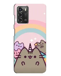 Чохол для ZTE Blade A52 з картинкою «Єдиноріг Pusheen»