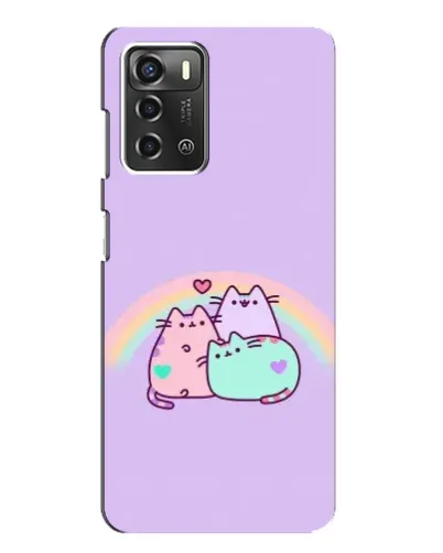 Чохол для ZTE Blade A52 з картинкою «Веселкові Пушини»