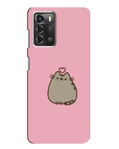 Чохол для ZTE Blade A52 з картинкою «Pusheen серце»