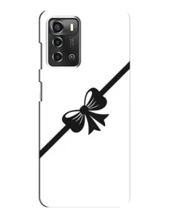 Чохол для ZTE Blade A52 з картинкою «Діагональний бант»