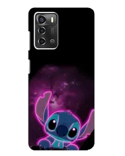 Чехол для ZTE Blade A52 с картинкой «Неоновый Stitch»