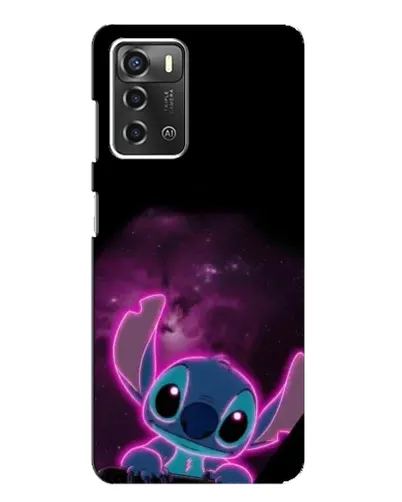 Чехол для ZTE Blade A52 с картинкой «Неоновый Stitch»