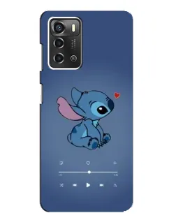Чехол для ZTE Blade A52 с картинкой «Музыкальный Stitch»