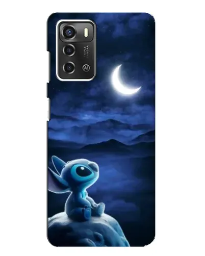 Чехол для ZTE Blade A52 с картинкой «Лунная ночь Стича»