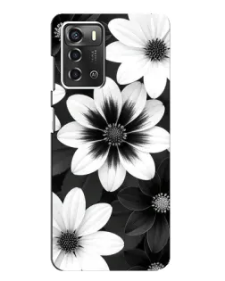 Чохол для ZTE Blade A52 з картинкою «Монохромні айстри» Чохол для ZTE Blade A52 з картинкою «Монохромні айстри»