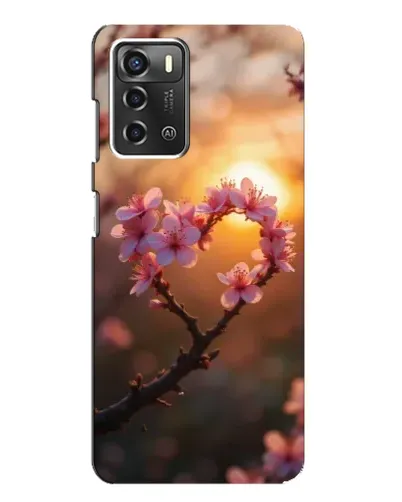 Чохол для ZTE Blade A52 з картинкою «Рожевий цвіт сердечко на тлі заходу» Чохол для ZTE Blade A52 з картинкою «Рожевий цвіт сердечко на тлі заходу»