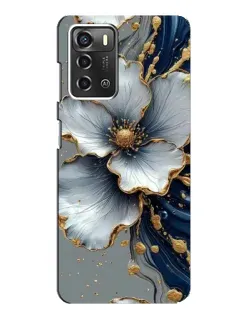 Чохол для ZTE Blade A52 з картинкою «Біла квітка та золотий флюїд» Чохол для ZTE Blade A52 з картинкою «Біла квітка та золотий флюїд»