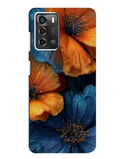 Чохол для ZTE Blade A52 з картинкою «Яскрава синьо-помаранчева флора» Чохол для ZTE Blade A52 з картинкою «Яскрава синьо-помаранчева флора»