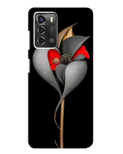 Чехол для ZTE Blade A52 с картинкой «Серебряный фантазийный цветок» Чехол для ZTE Blade A52 с картинкой «Серебряный фантазийный цветок»