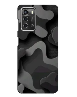 Чехол для ZTE Blade A52 с картинкой «Темный абстрактный камуфляж» Чехол для ZTE Blade A52 с картинкой «Темный абстрактный камуфляж»