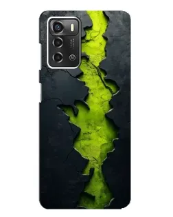 Чехол для ZTE Blade A52 с картинкой «Салатовый разлом скалы» Чехол для ZTE Blade A52 с картинкой «Салатовый разлом скалы»