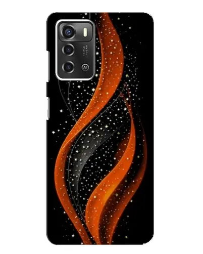 Чехол для ZTE Blade A52 с картинкой «Огненная звездная волна»