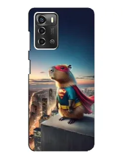 Чохол для ZTE Blade A52 з картинкою «Капі-мен супергерой»