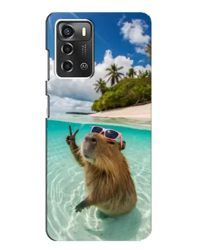 Чохол для ZTE Blade A52 з картинкою «Капібара на морі» Чохол для ZTE Blade A52 з картинкою «Капібара на морі»
